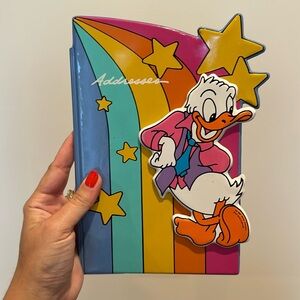 Vintage Disney Donald Duck Star & Rainbow Address Book